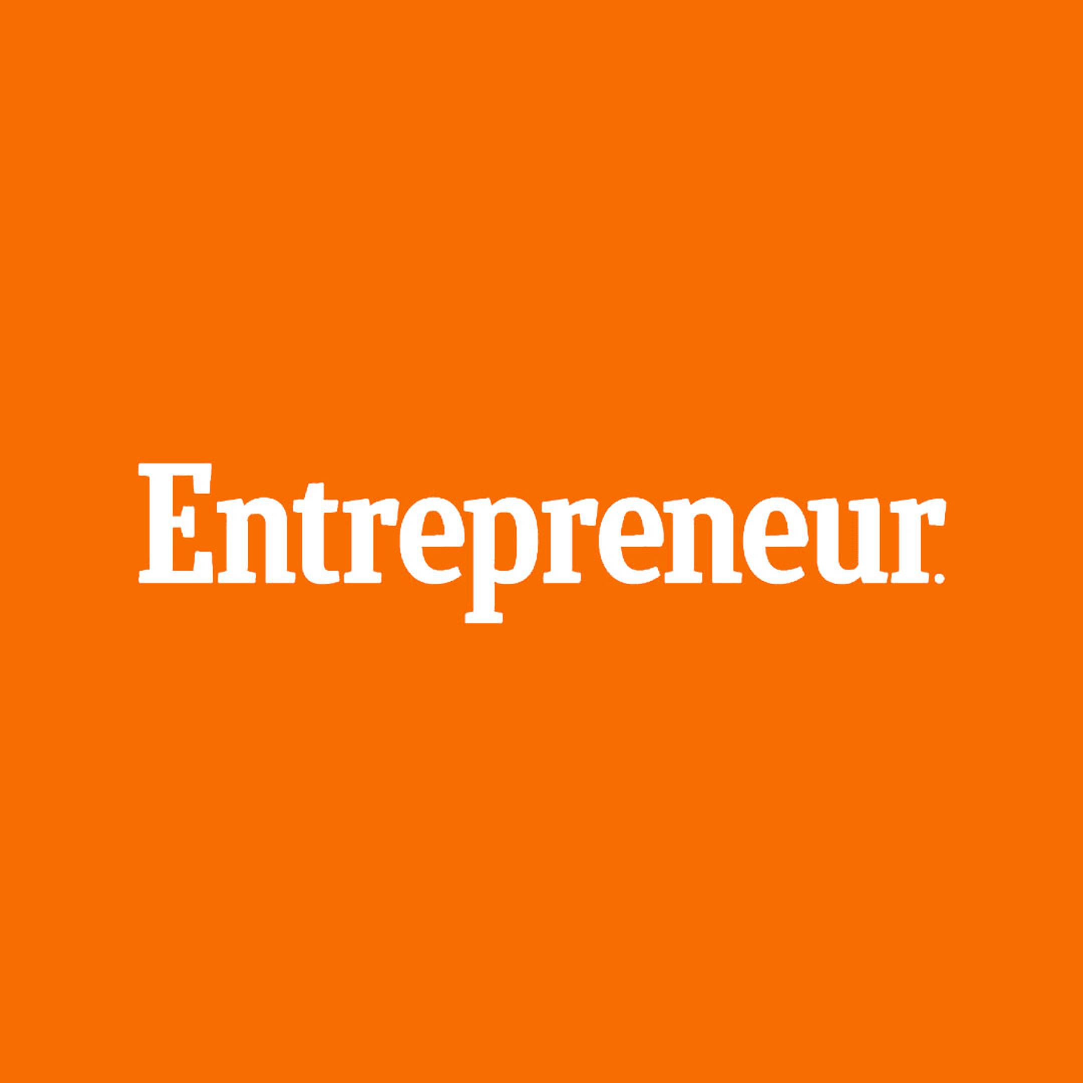 Entrepreneur logo on orange background 