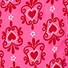 Pink Love Heart Print